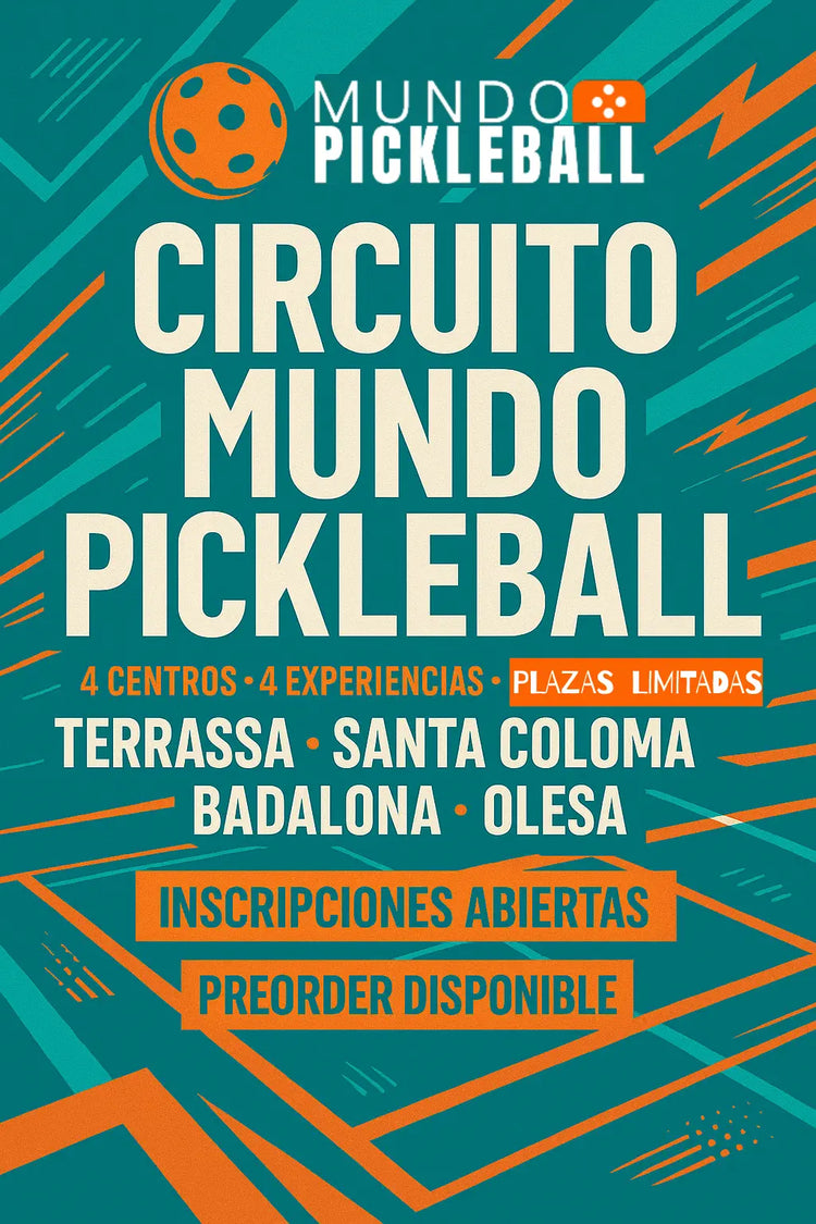 Circuito Mundo Pickleball tipos de inscripciones