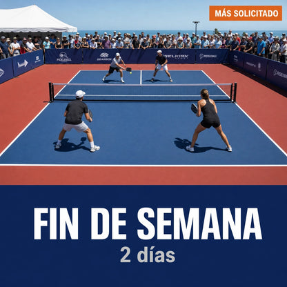 Alquiler de pista de pickleball portátil de fin de semana, dos días, para torneos