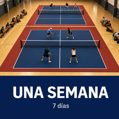 Alquiler de pista de pickleball portátil durante una semana completa, siete días
