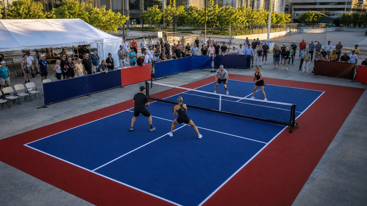 Alquiler de Pistas de pickleball portátiles para eventos y torneos