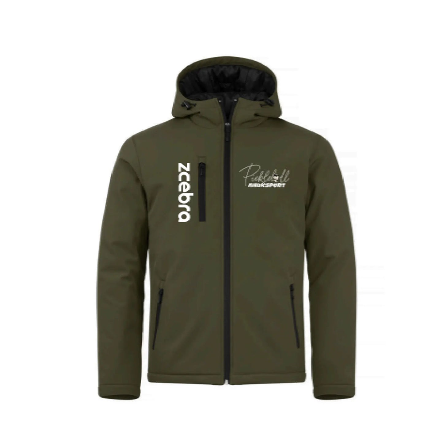 Softshell Zcebra Hombre Pickleball Verde Oliva