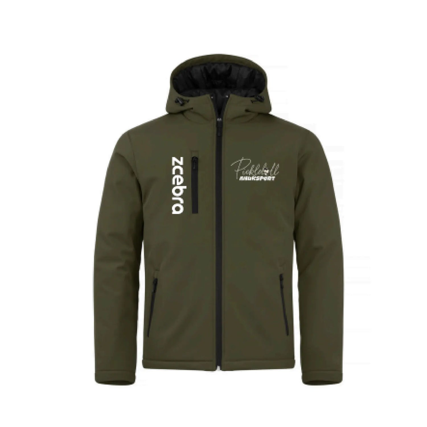 Softshell Zcebra Hombre Pickleball Verde Oliva