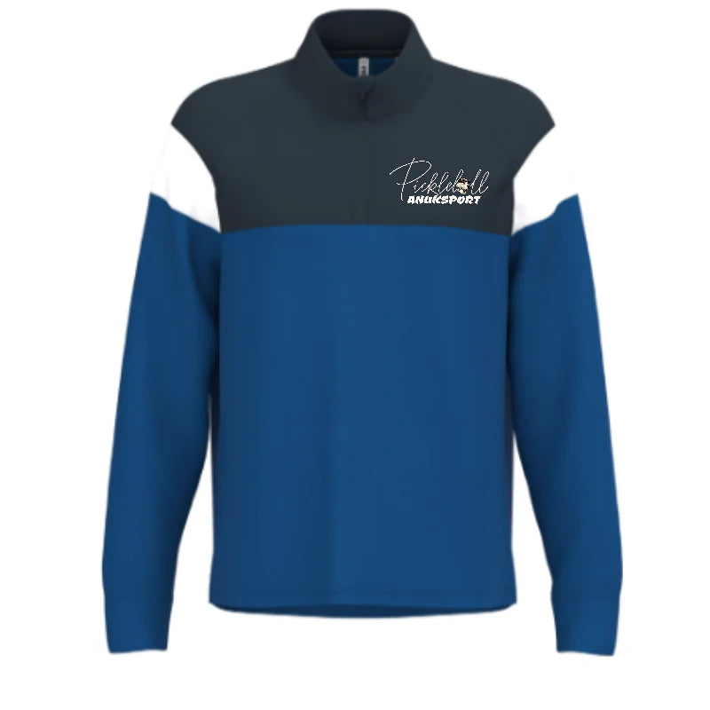 Sudadera Entrenamiento Técnica Zcebra Hombre Gris Azul